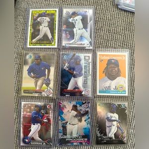 Vladimir Guerrero Jr Rookie lot 8 cards